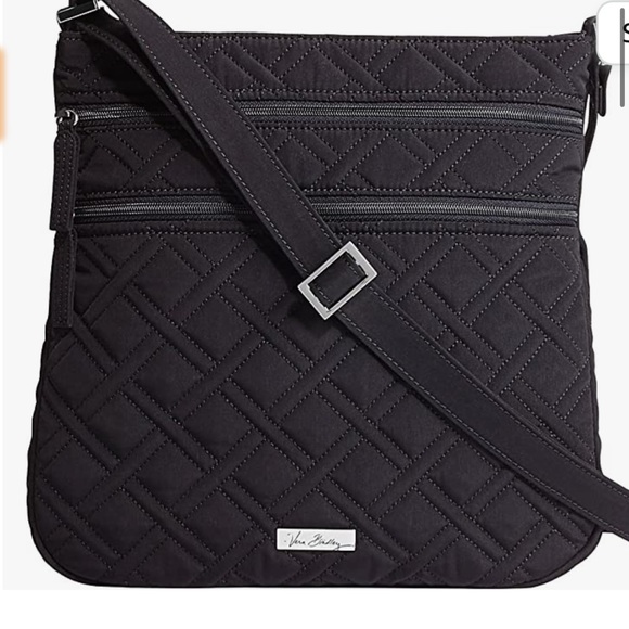 Vera Bradley 👛👛👛Keep Charged Triple Zip price cut⬇️⏬️Hipster - Solids (Black) - Picture 2 of 10